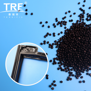 Plastic raw materials thermoplastic elastomers TPE/TPR/TPU particles used to meet the rubber surface overlaying slippery material it groove corner joints